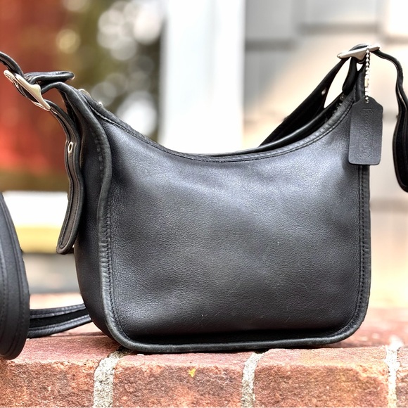 Authentic Vintage Coach Black Janice Legacy Bag Purse Glove Tanned Leather - Picture 1 of 9